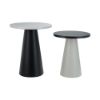 Picture of BLANCO Round side table 2 pcs/set BK/WT