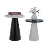 Picture of BLANCO Round side table 2 pcs/set BK/WT