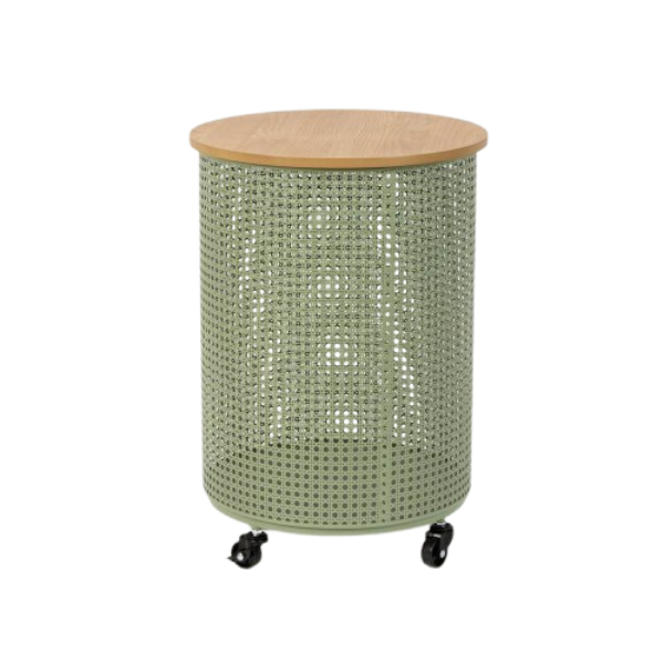 Picture of LAUREEN Round side table H54.5 GN/NT